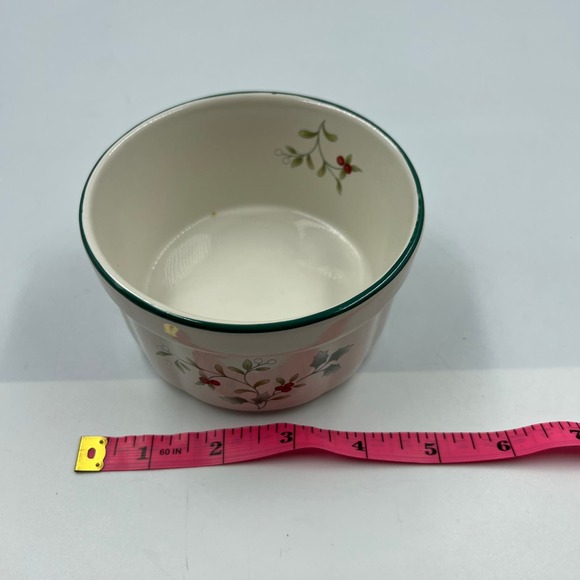 Pfaltzgraff Vintage Small Ramekin Souffle` Soup Dish Bowl Winterberry Pattern - Picture 6 of 9